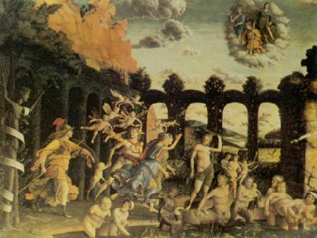 Andrea Mantegna Triumph of the Virtues oil painting image